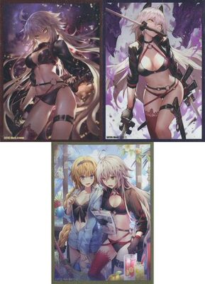 【蓝海卡牌】FATE FGO Ruler圣女贞德 黑贞德 COMIC1限定卡套套装
