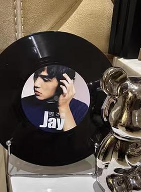 周杰伦黑胶唱片装饰摆饰J