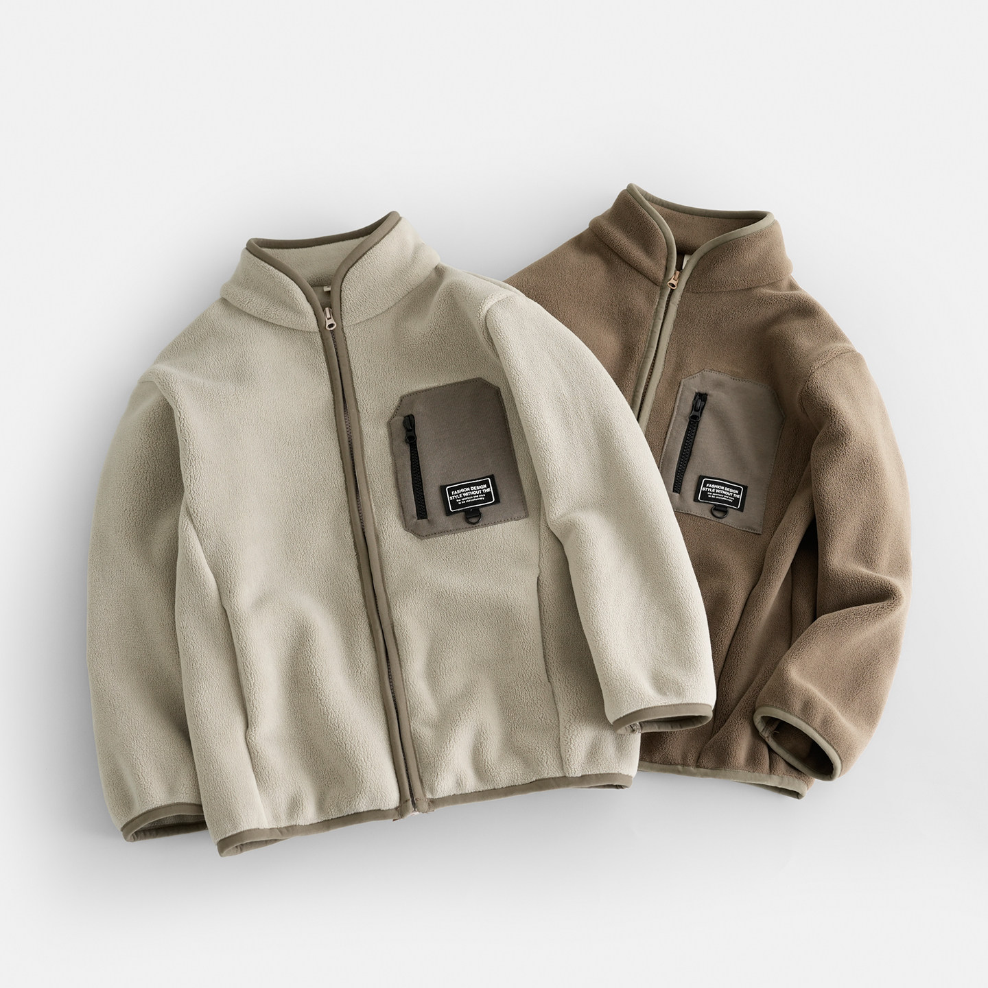 重磅480g加厚双面摇粒绒外套防风