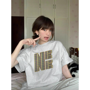 T0238-P25  抖音2025春夏新款纯棉短袖T恤潮图片