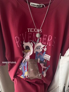 T0231-P25  日系动漫印花纯棉短袖 夏装短袖T恤女图片
