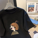 T0170-P25夏装短袖T恤女趣味卡通纯棉T，女装T恤，星座617A-2
