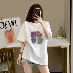 T0134-P25 抖音 春夏新款纯棉短袖T恤女图片