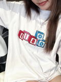 T0925-P25潮学院风HelloKitty短袖T恤女夏季新款情侣半袖上衣，女装T恤，星座617A-2