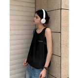 TB0976-P25男女款宽松百搭春夏季宽松纯棉印花无袖背心女，男装背心/马甲，星座617A-2