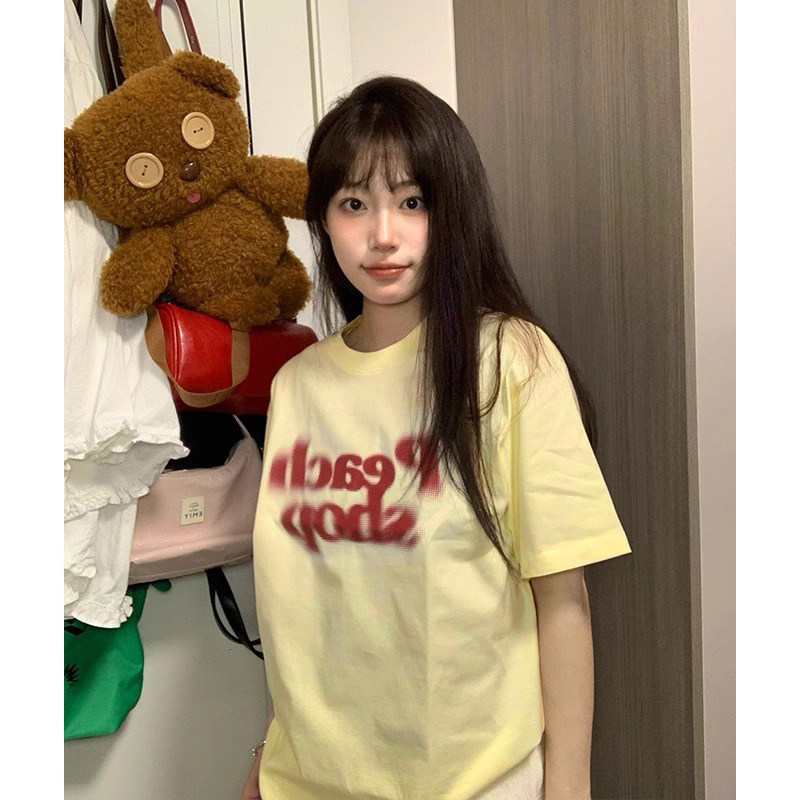 T099-P25美式复古字母设计全棉印花短袖宽松版男女同款,男装T恤,星座617A-2