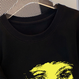 M357-P252025春夏新款美式复古人像印花精梳纯棉短袖T恤情侣宽松，女装T恤，星座617A-2