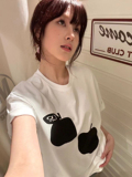 T0979-P25小众设计印花款T恤2025新款春夏短袖宽松到5XL，女装T恤，星座617A-2