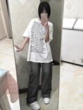 T0340-P302025春夏短袖直播品质高质量纯棉前印花t恤情侣宽松，女装T恤，星座617A-2