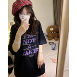 T0294-P25印花圆领短袖T恤女春夏季新款港味宽松显瘦休闲上衣，女装T恤，星座617A-2
