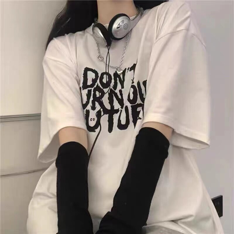 T0394-P30高质量纯棉印花短袖t恤女高级字母设计情侣款,女装T恤,星座617A-2