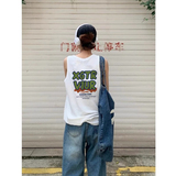 TB0971-P25男女款春夏季宽松纯棉印花无袖背心女，男装背心/马甲，星座617A-2
