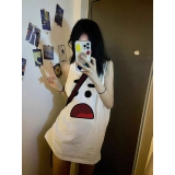 TB0972-P25春夏季宽松纯棉印花无袖背心女，男装背心/马甲，星座617A-2