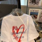 T0296-P2524春夏爱心纯棉短袖夏装短袖T恤男女宽松款，女装T恤，星座617A-2