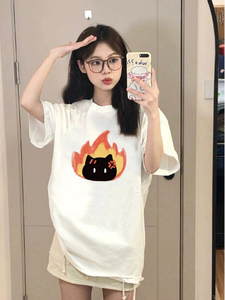 T0174-P25 t恤夏季2025新小众高级感超火潮流早春夏上衣短袖图片