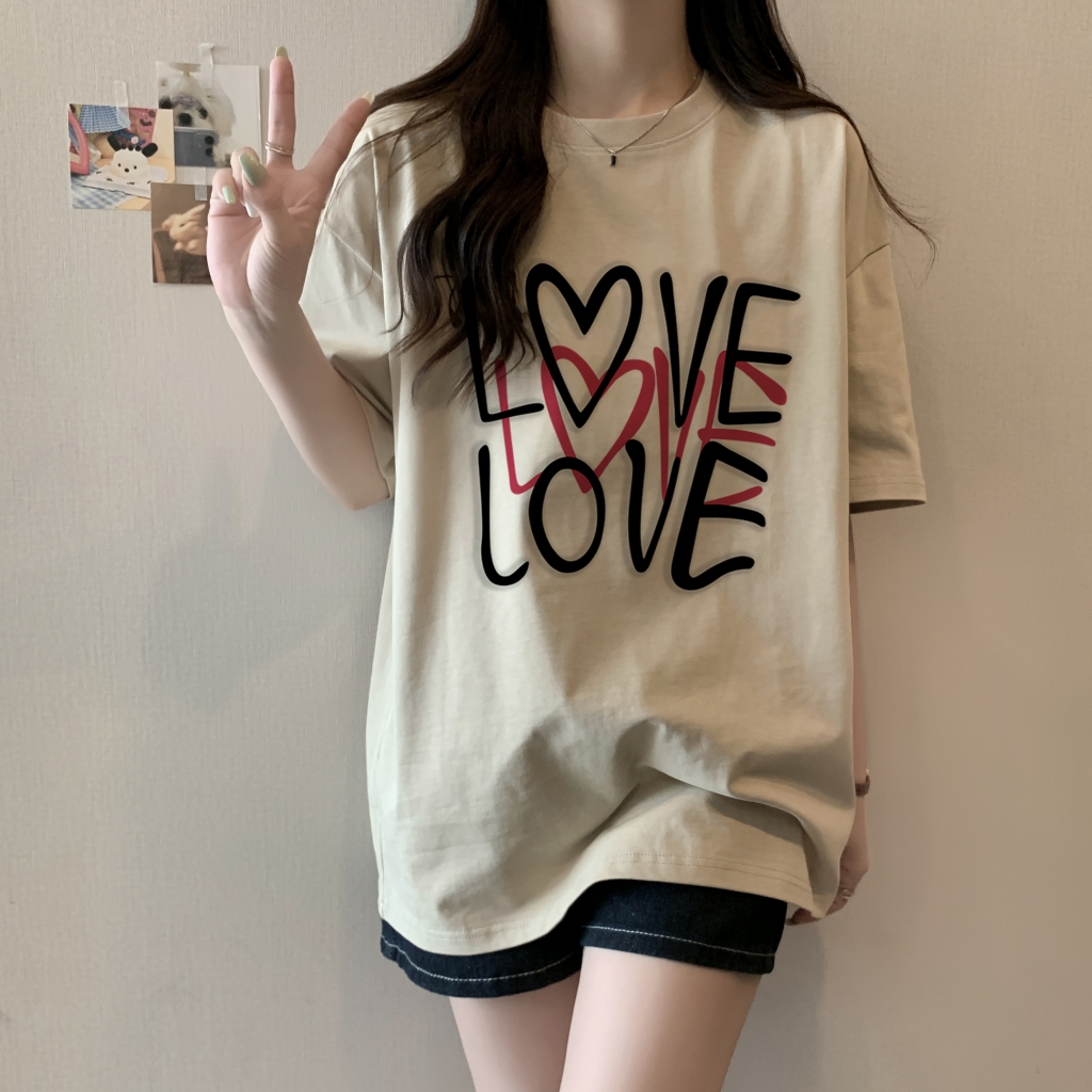 T0292-P25100%棉精梳纯棉印花夏装短袖T恤女宽松韩版，女装T恤，星座617A-2