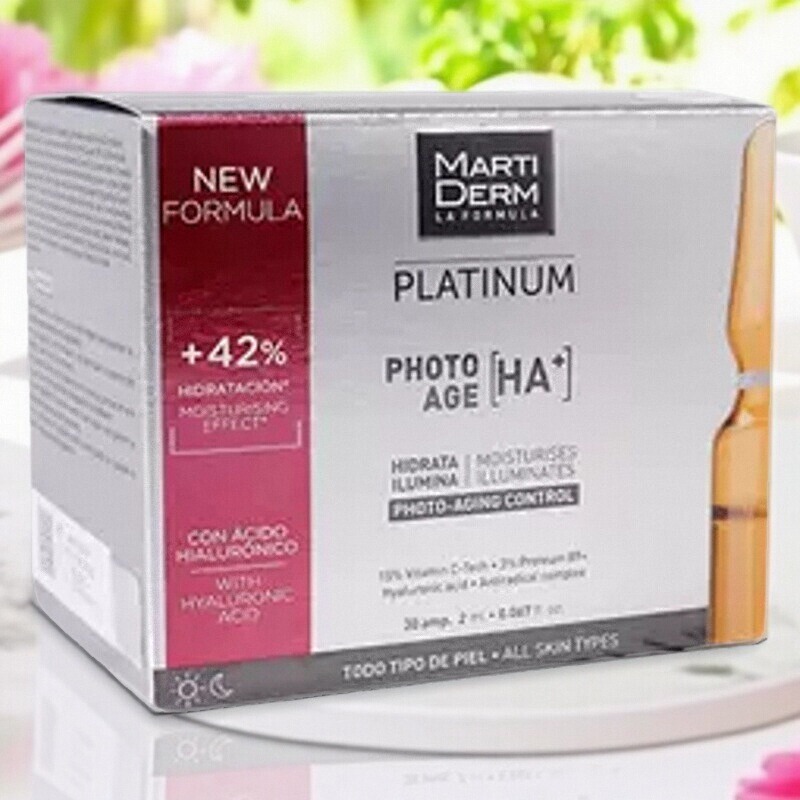 西班牙直邮Martiderm photo age安瓶精华md玛蒂德肤光润VC30支