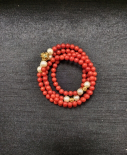 手链 珍珠金饰点缀复古风手串 高端文玩收藏级饰品