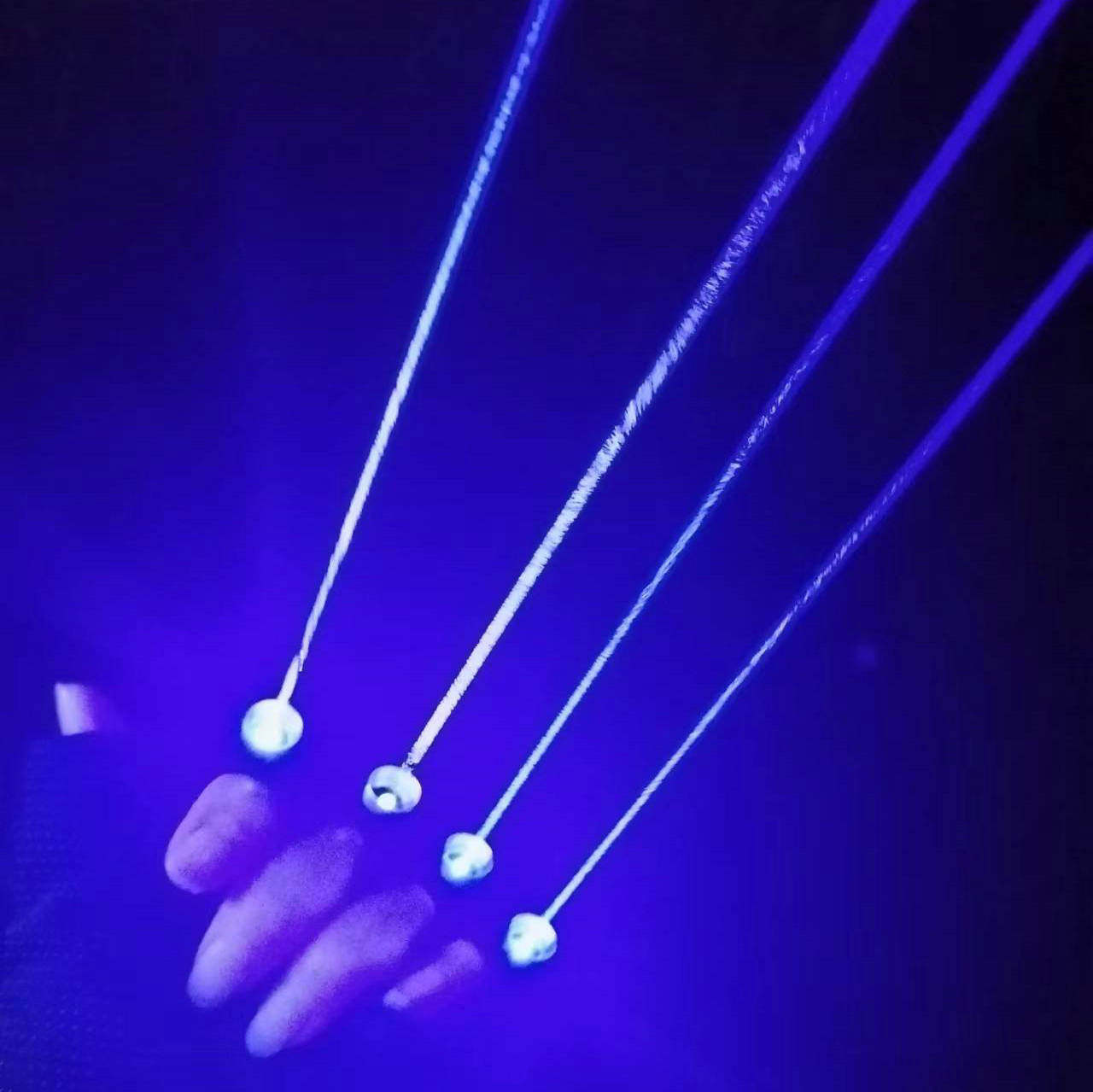 纯蓝光激光手套镭射发光手套LED表演激光舞台道具酒吧KTV发光眼镜