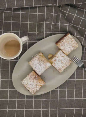 手工制作四个德式果子传统糕点苹果 樱桃 黄桃芝士蛋糕Kuchen