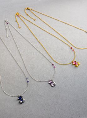 26春季爆款小熊项链小众减龄百搭可爱天酷风童趣糖果色小熊锁骨链