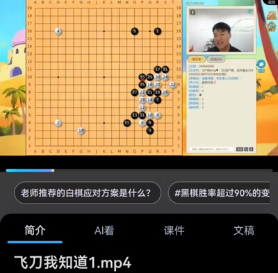 葛道围棋2024暑期刚结束课程《飞刀我知道》职业二段陈玄老师讲解