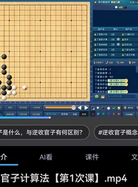 丁道李万鹏职业二段讲解围棋收官秘籍官子致胜妙手与实战视频10课