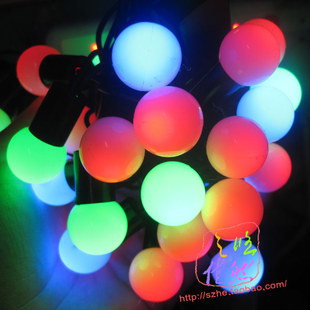 6.5米50头LED五角星防水灯串彩灯圣诞节装饰防水灯舞会橱窗灯条