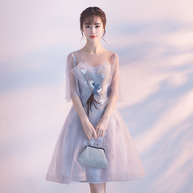 宴会晚礼服气质仙女系短款小个子婚纱