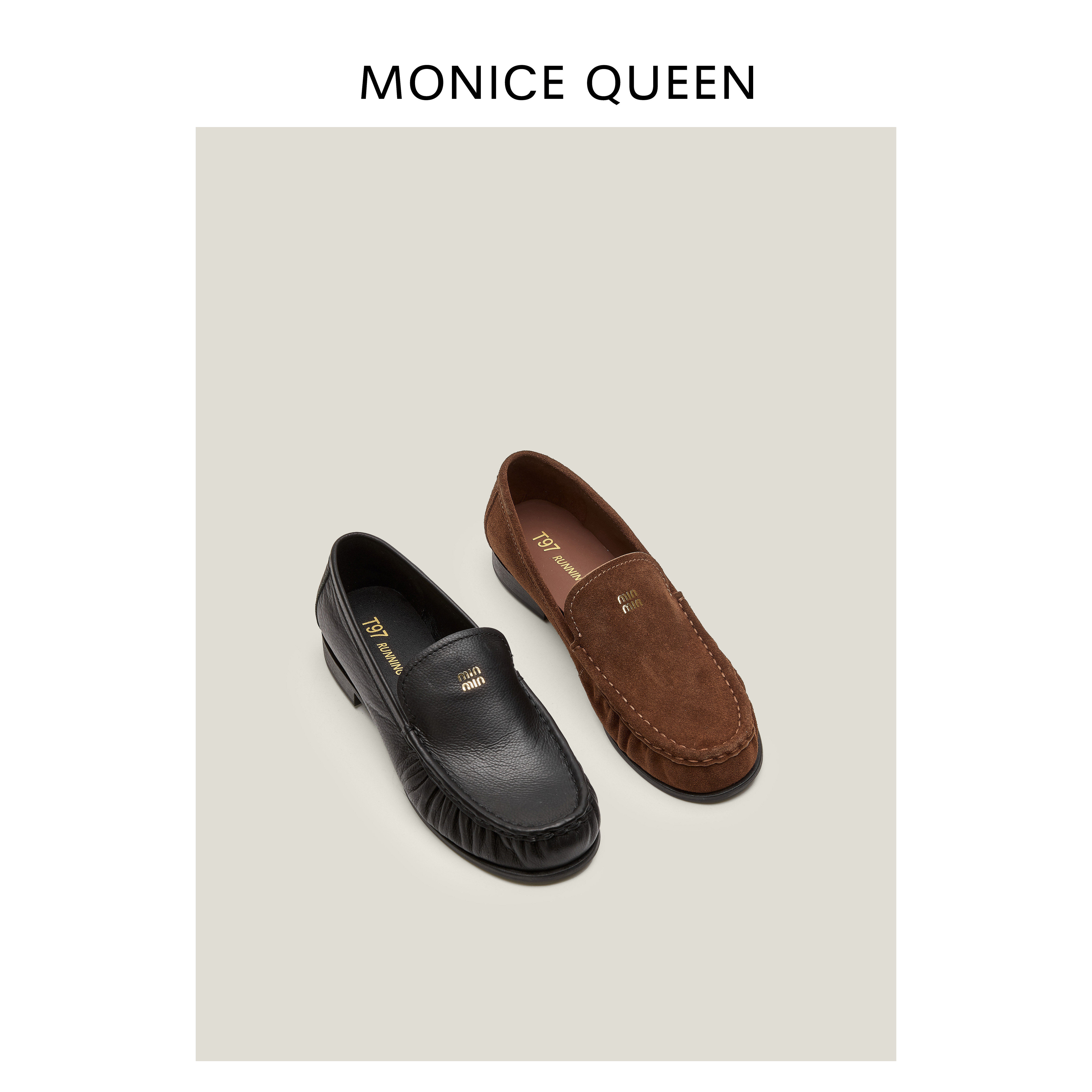 套筒薄款帆船鞋纯色车缝线豆豆鞋中古单鞋平底舒适G3320,女鞋,乐福鞋（豆豆鞋）,淘宝优惠券,粉丝福利购,淘宝优惠卷