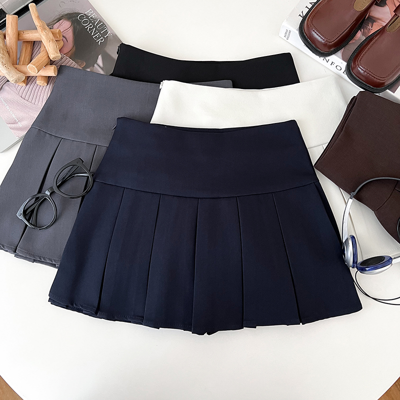 半身裙防走光短裙百褶裙a字裙