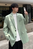 抖音品质西装外套ins男装高级感休闲垫肩上衣廓形小西服F130-P95，男装西服套装，电商A152