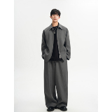 2026春夏新款高级感翻领夹克外套男韩版短款休闲套装F655-P95，男装夹克，电商A152