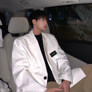 西装外套男ins痞帅炸街高级感男装oversize小众西服大码F120-P95图片