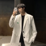 休闲西服男春秋季ins潮宽松dk制服痞帅小西装外套大码F156-P95，男装西服套装，电商A152