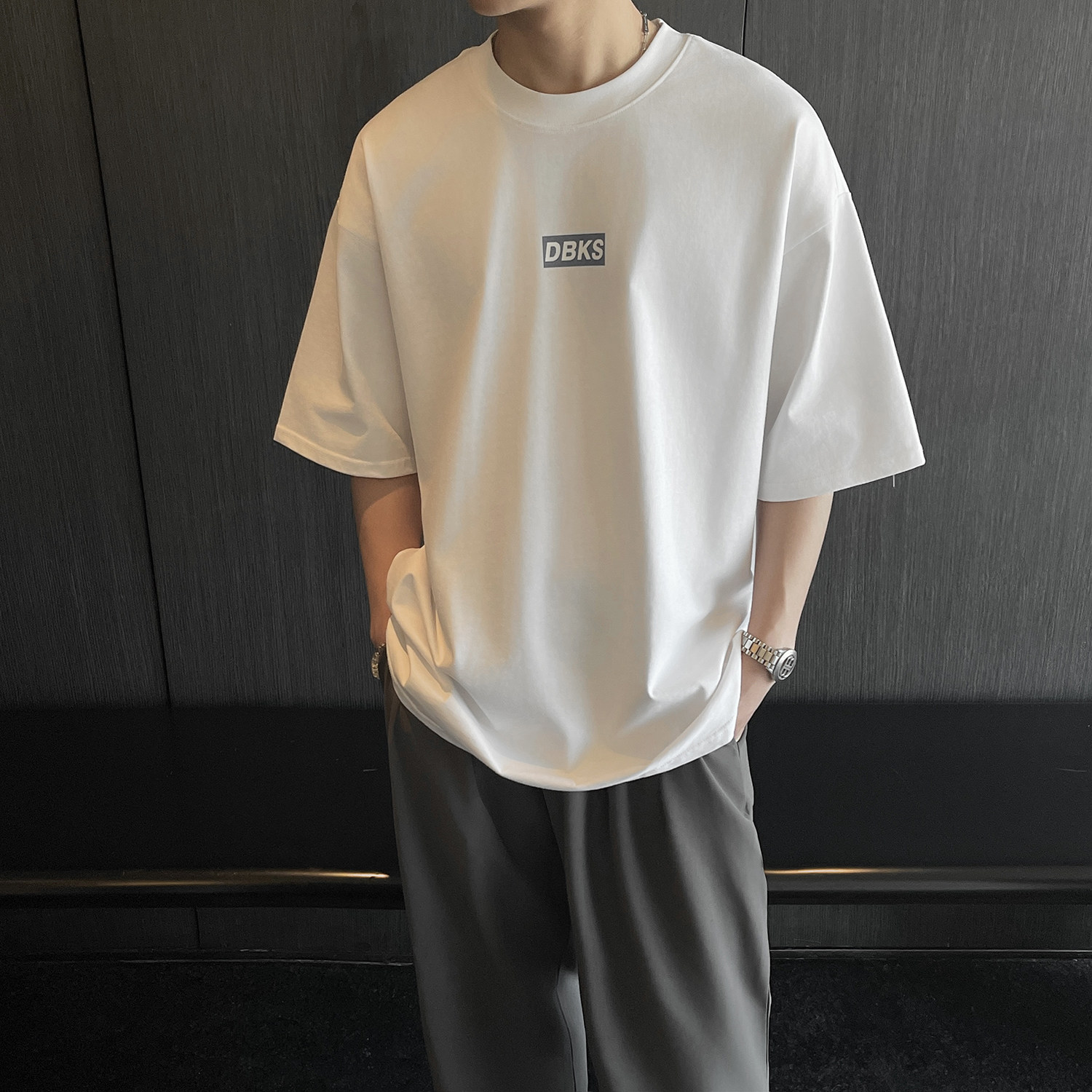 TX37-特P30控482025夏季新款韩版宽松圆领短袖t恤印花T恤潮流,男装T恤,电商A152
