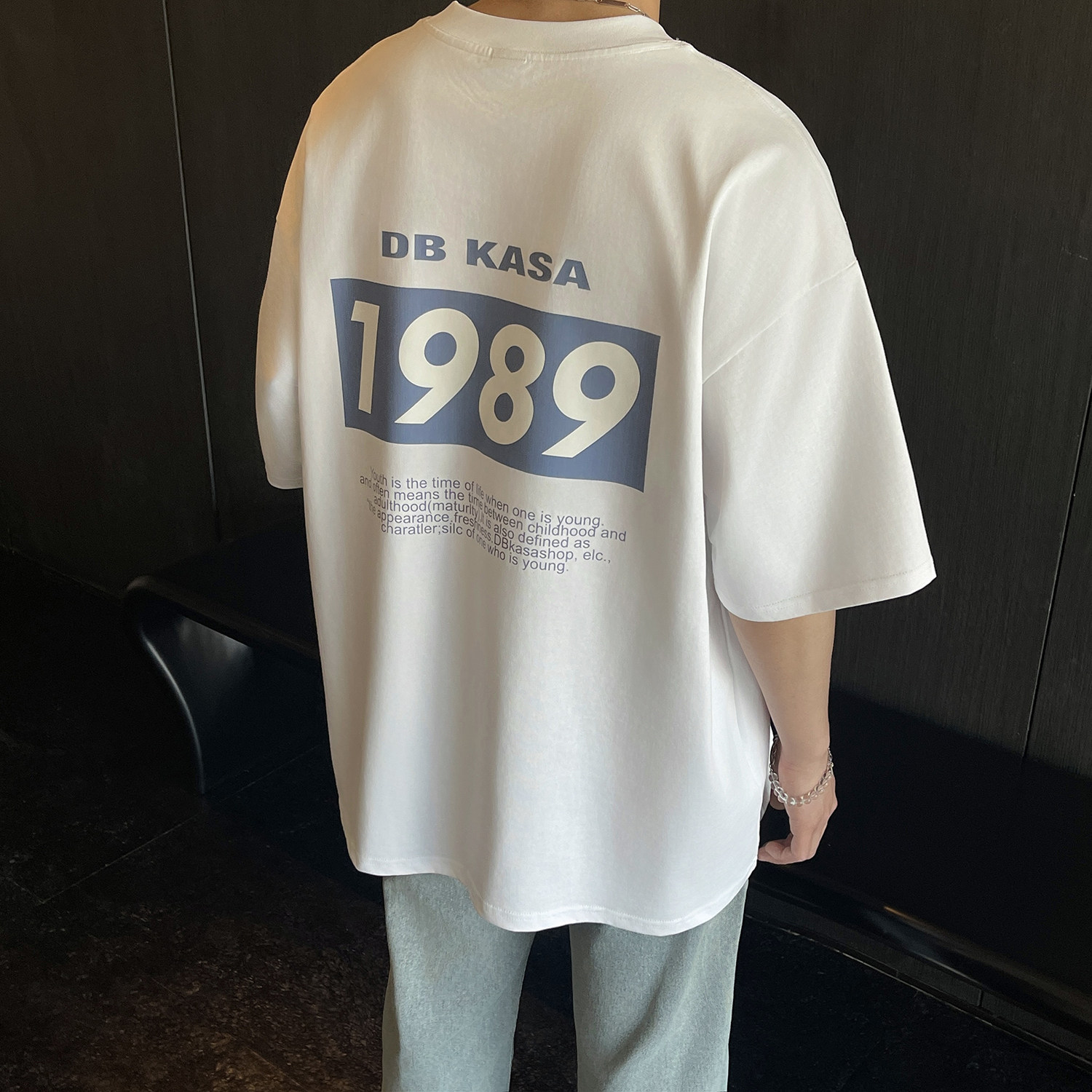 TX37-特P30控48 2025夏季新款韩版宽松圆领短袖t恤印花T恤潮流图片