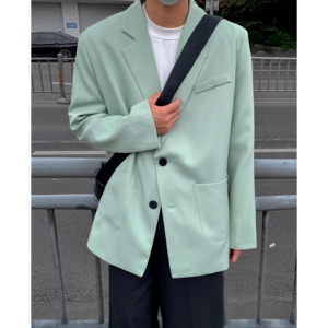 春秋男士休闲西服小西装潮ins单西外套痞帅宽松大码韩版F179-P95图片