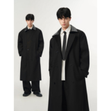 无影墙秋冬新款中长款系带风衣外套韩版宽松大衣大码F321-P118，男装风衣，电商A152