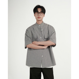 直播款2025夏季新款套头衬衫男生短袖衬衫五分袖大码C33-P48，男装T恤，电商A152