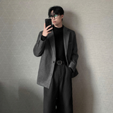 毛呢大衣男韩版宽松垫肩小西装西服外套F359-P108，男装西服套装，电商A152