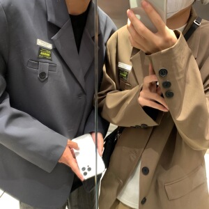 炸街西装男ins潮痞帅dk西服垫肩轻熟风外套oversize大码F107-P95，男装西服套装，电商A152