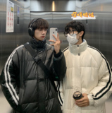 冬季潮流设计师宽松加厚羽绒服男短款日式街头保暖外套2203-P168，男装羽绒服，电商A152