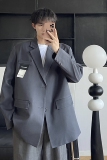 春季西装外套男宽松潮炸街痞帅dk制服青少年休闲小西服XF120-P95，男装西服套装，电商A152