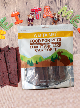 weitamei狗狗零食牛肉切片幼犬训练奖励营养金毛泰迪老年犬牛肉条