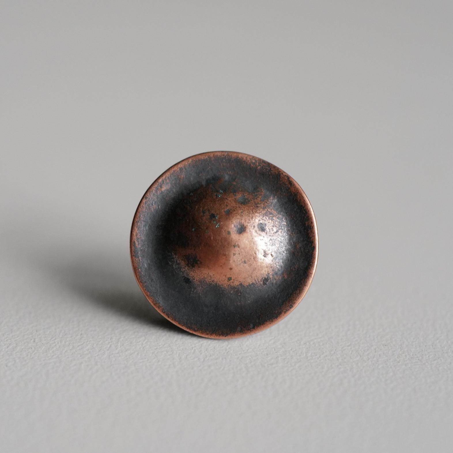 22MM 하나의 가격 영국 섬유 정원 매우 가벼운 오래된 구리 색상 코팅 돔 센터 ABS 버튼