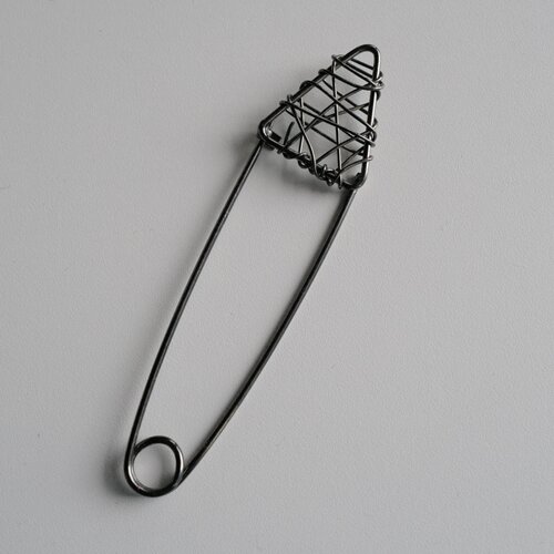 TextileGarden烟煤色金属别针