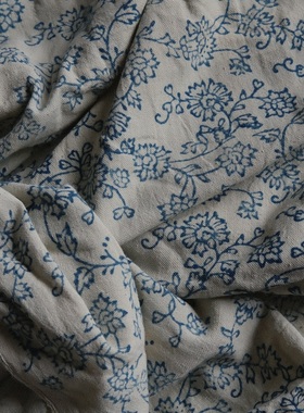 10cm长价114cm宽英国Merchant and mills 藤蔓花卉印度棉布