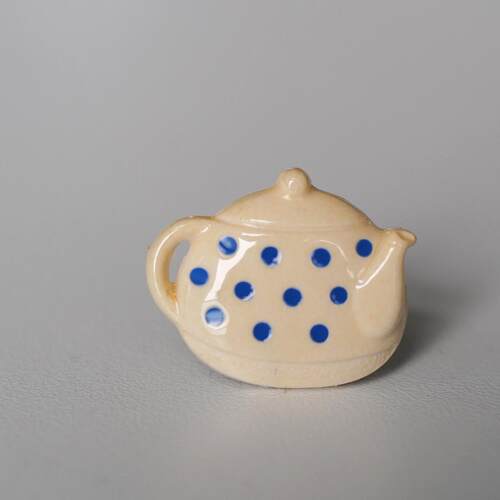 TextileGarden蓝波点茶壶纽扣