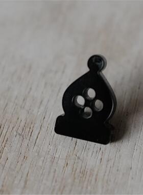 15mmx10mmx3mm一颗价 法国Selenitis国际象棋棋子象造型纽扣